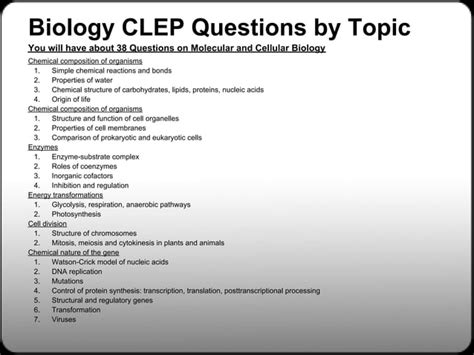 how hard is the biology clep test|clep tests easiest to hardest.